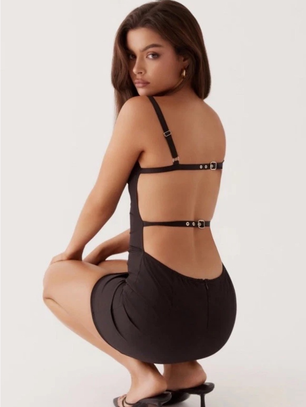 NWT pepper mayo Naomi backless minidress sz4 - Picture 2 of 7